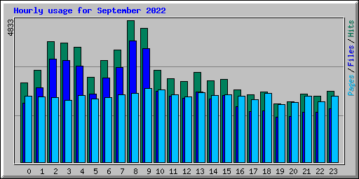 Hourly usage for September 2022