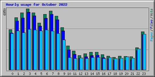 Hourly usage for October 2022
